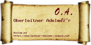 Oberleitner Adelmár névjegykártya